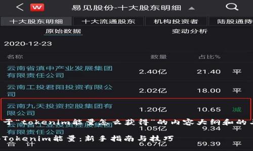 下面是关于“tokenim能量怎么获得”的内容大纲和的与关键词。

如何获得Tokenim能量：新手指南与技巧