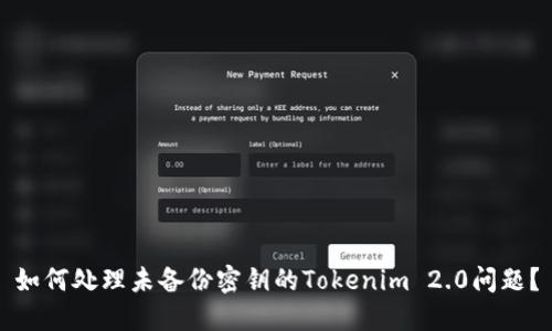 如何处理未备份密钥的Tokenim 2.0问题？