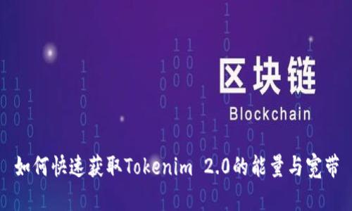 如何快速获取Tokenim 2.0的能量与宽带